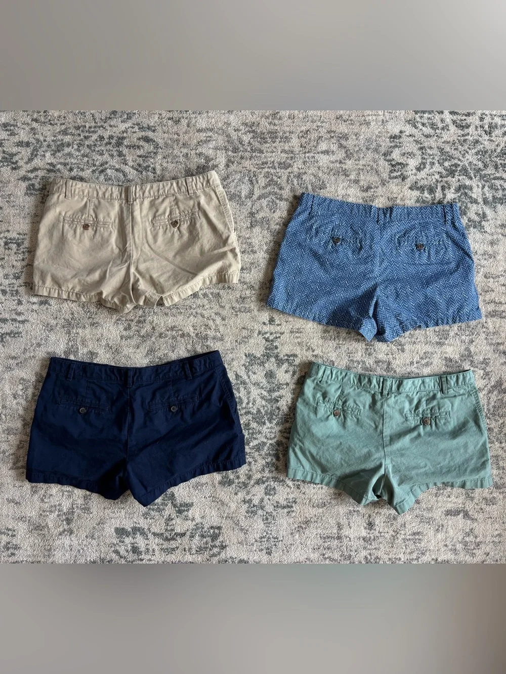 GAP Teal Green Cotton Bermuda Shorts